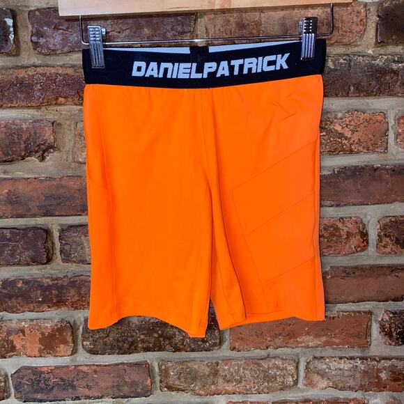 Daniel Patrick Neon Orange Athletic Bike Biker Shorts Women's Size Small - Picture 2 of 7